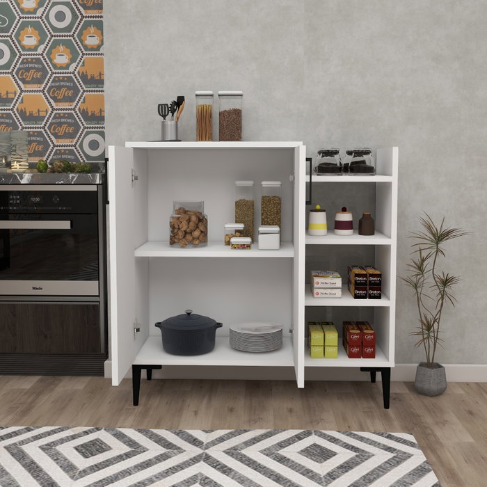 Hanah Home Armario multiusos Leskar - Blanco